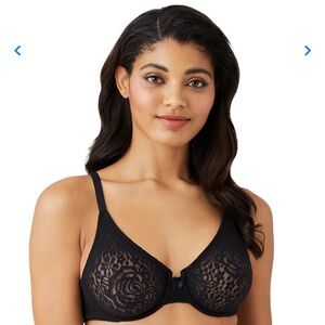 Wacoal Black Halo Lace Bra 38DDD
